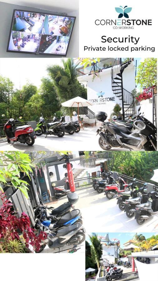 Cornerstone Bali Coworking Hostel ชังกู ภายนอก รูปภาพ