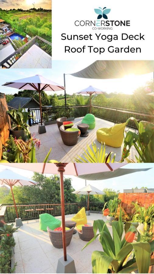 Cornerstone Bali Coworking Hostel ชังกู ภายนอก รูปภาพ